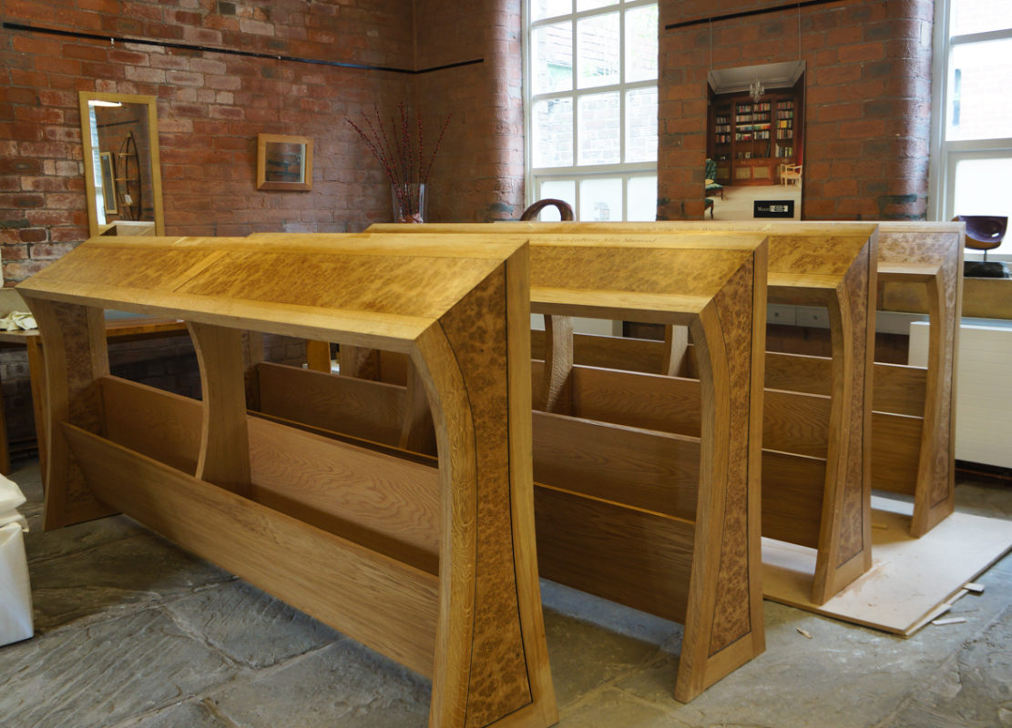 Choir stalls for Wakefield Cathedral ready for Oiling