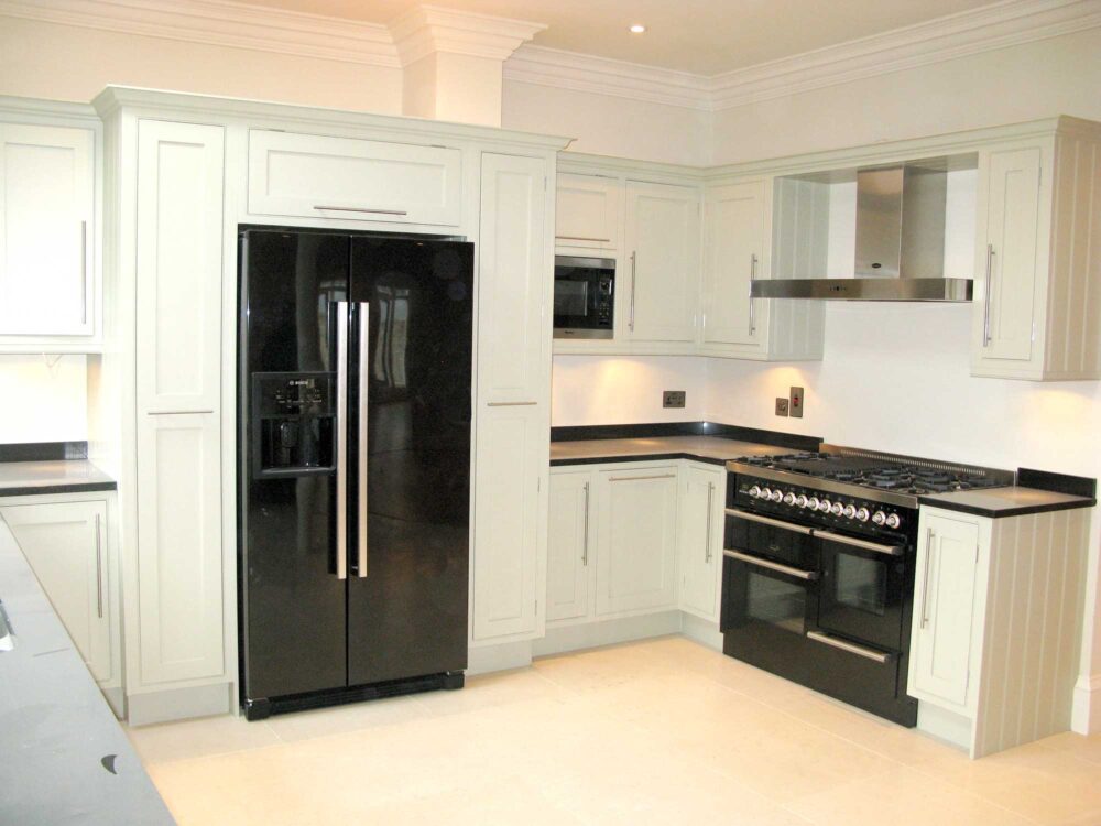 contemporary painted fitted kitchen