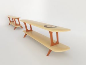 Biplane bench design