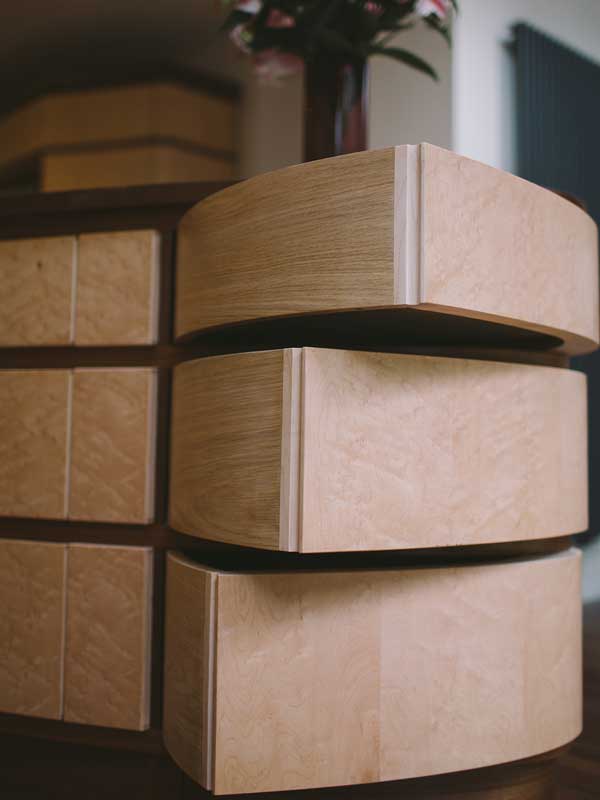 Bespoke-Art-Deco-Kitchen- pivot drawers