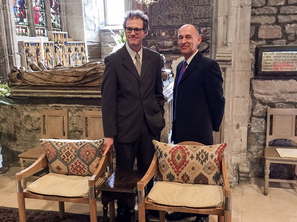 Ceremonial chairs for Royal Maundy Thursday Ceremony