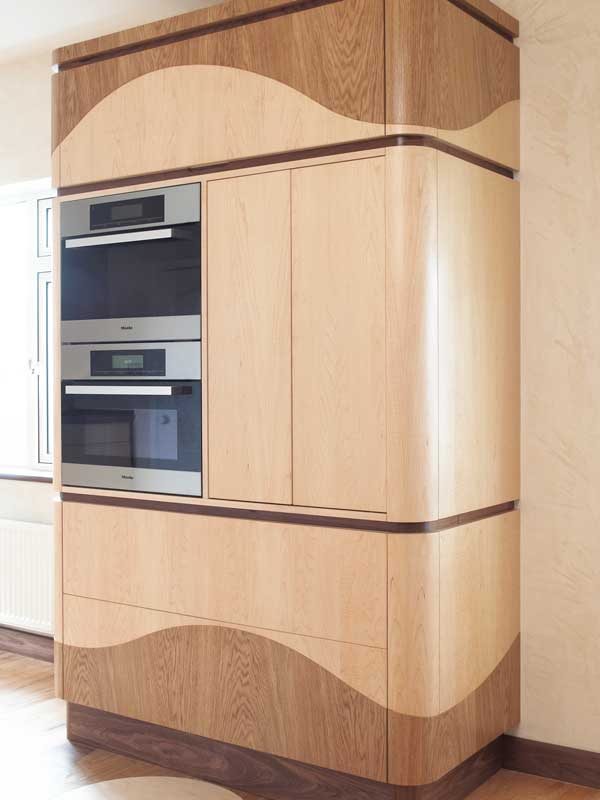 Contemporary-bespoke-kitchen - housekeeper cabinet