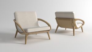 Moor Lounge Chair oak frame