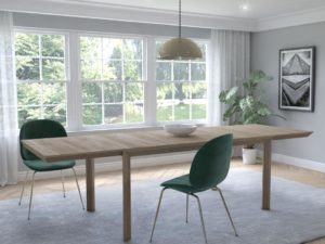 Stepped-Dining-table-extending