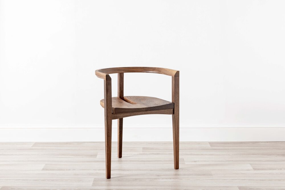 Contemporary Wood Chair Walnut