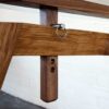 wooden height adjustable trestle legs oak trestle and walnut support